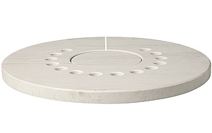 Decorative top plate made of limestone for Aduro Hybrid
